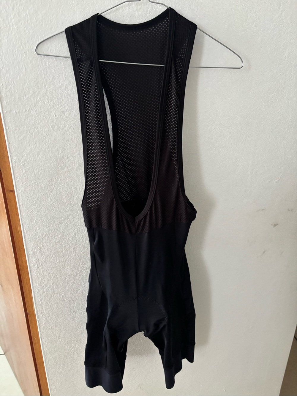 Women's Black Mesh-Back Shapewear Cycling Bib Shorts